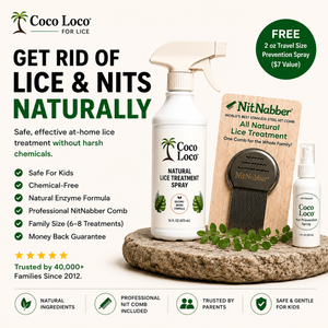 COCO LOCO NIT KIT: 16 OZ. COCO LOCO ALL NATURAL LICE TREATMENT-NITNABBER PROFESSIONAL LICE COMB