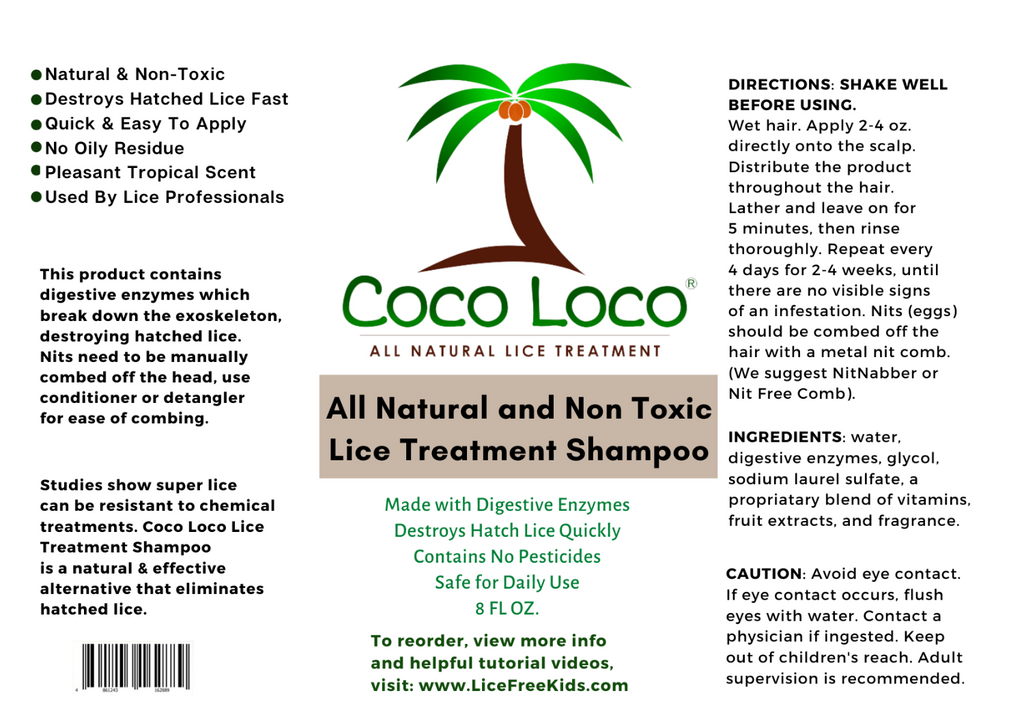Coco Loco Lice Treatment Shampoo CocoLocoForLice